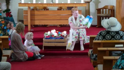 Rev Jill & Children Christmas Day 2019