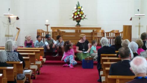Rev Jill McDonald & Children